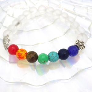 Yoga Elephant Chakra Bead Balance Healing Bracelet